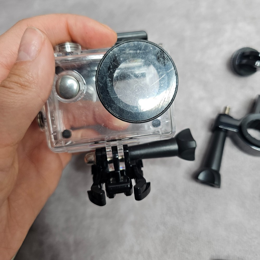 Kitvision Action Camera with Accessories – Powers On When Charging Only – Used