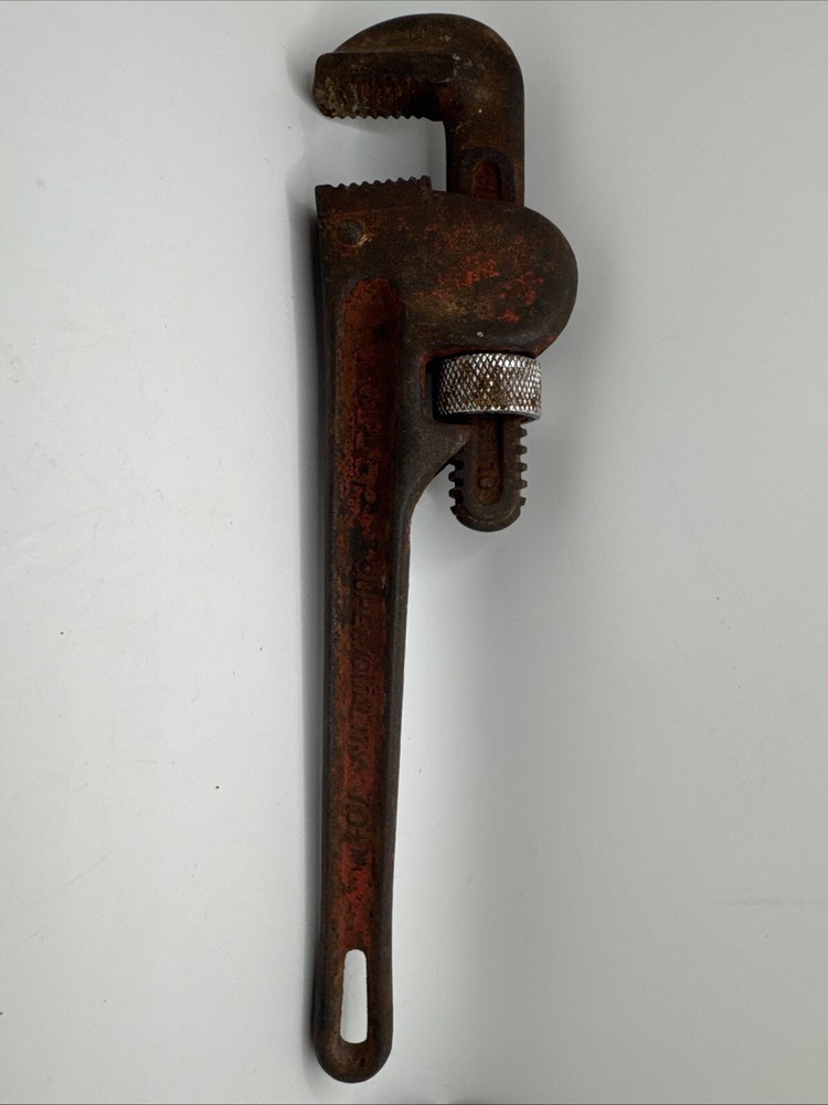 Vintage Pipe Monkey Wrench Hand Tool 10" Adjustable Fuller Super Quality
