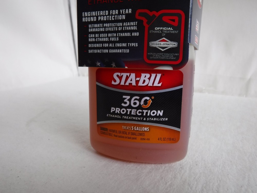 STA-BIL 360 Gas Fuel System Engine Treatment Stabilizer & Storage 4oz