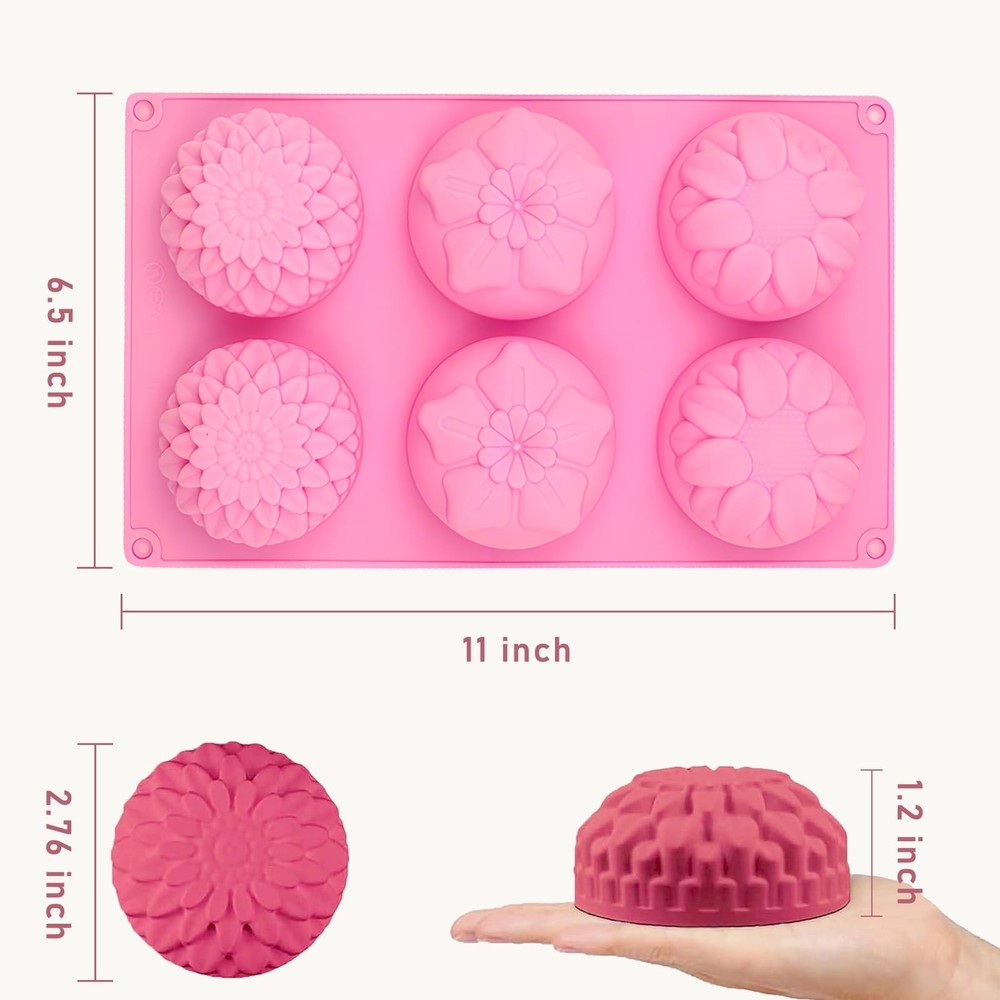 Silicone Soap Molds, different Cavities Soap Mold with Different Shapes, Perf...