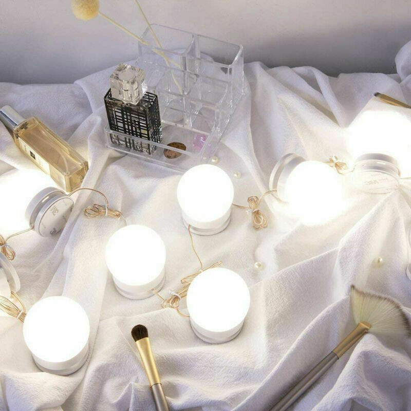 Hollywood Style LED Vanity Mirror Lights Kit with 10 Dimmable Light Bulbs E