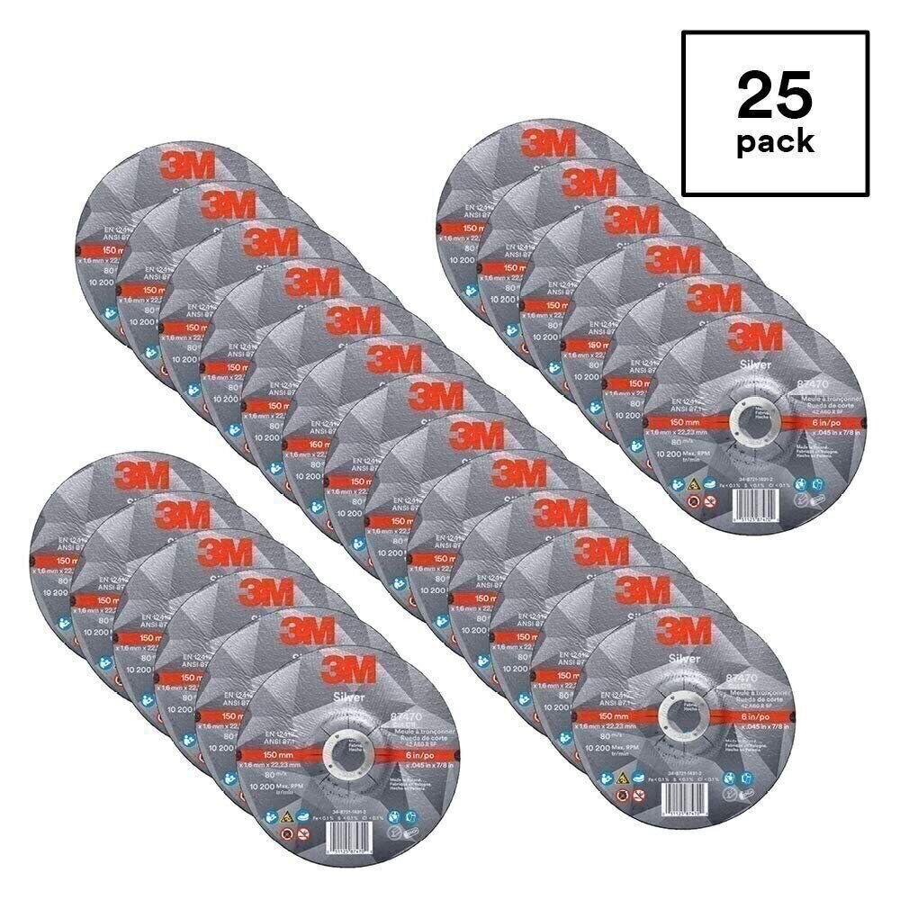 3M Silver Cut-Off Wheel, Precision Shaped Ceramic, Long-Lasting