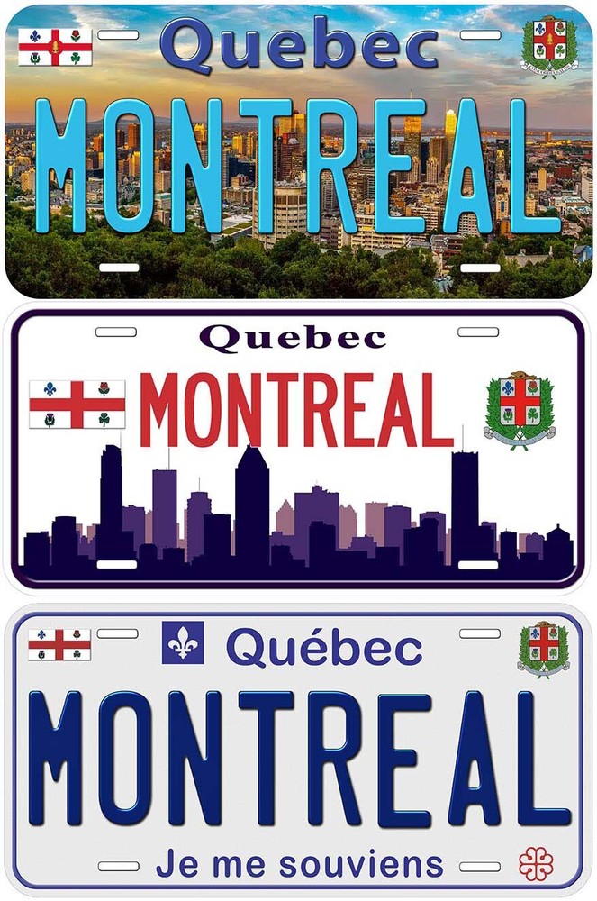Montreal Canada Novelty Car License Plate