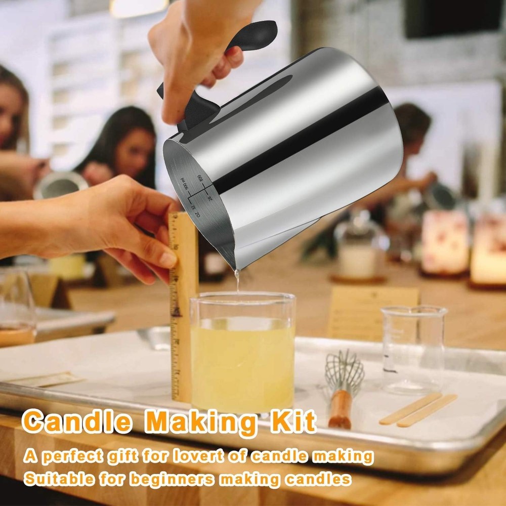 BBAXI Candle Making kit making with trivet mat, soy wax