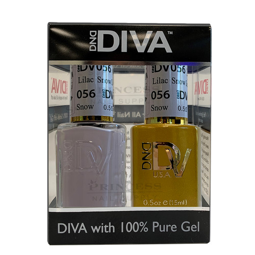 DND DUO DIVA GEL & LACQUER #56 - Snow Lilac