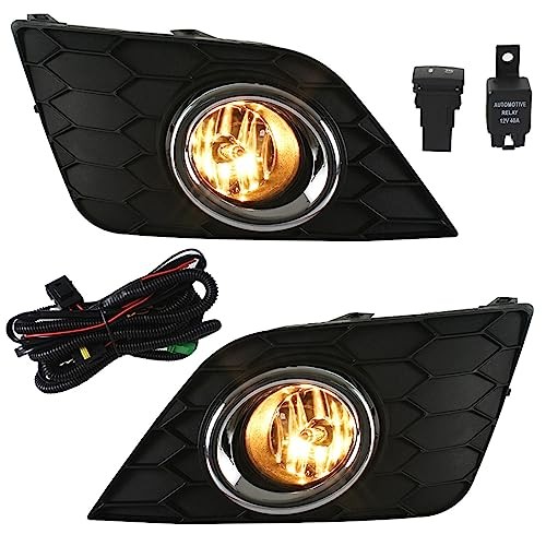 Fog Lights Assembly Replacement for Sentra 2016-2019 with Bulbs Harness