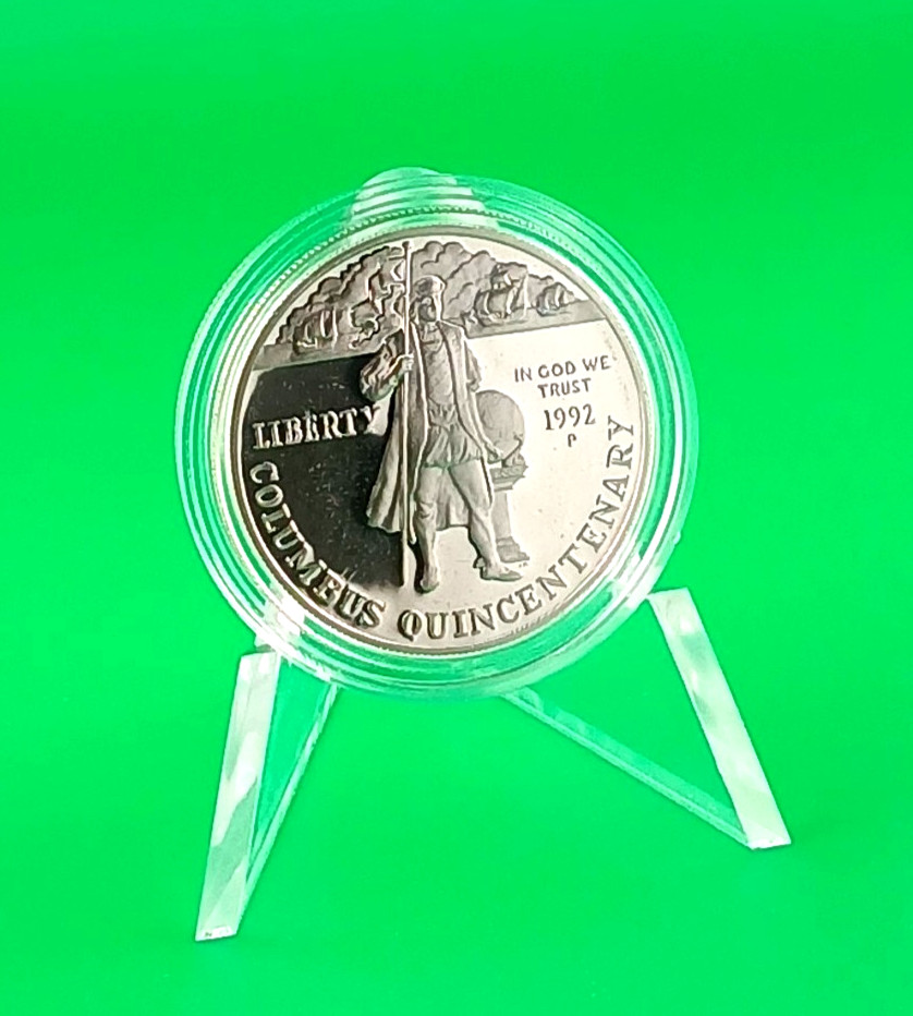 1992-P Christopher Columbus Quintenary Commemorative Silver Dollar - Proof Coin