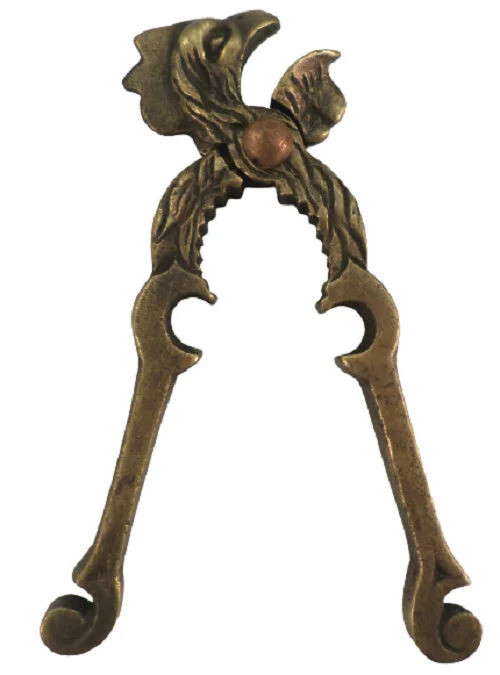 Antique Style Solid Brass Chicken Ranch Texas Nutcracker Rooster Reproduction