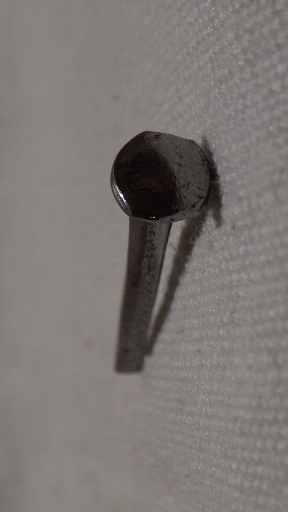 Antique Trunk Nails: 1" long, Solid Steel, 1/4lb lot