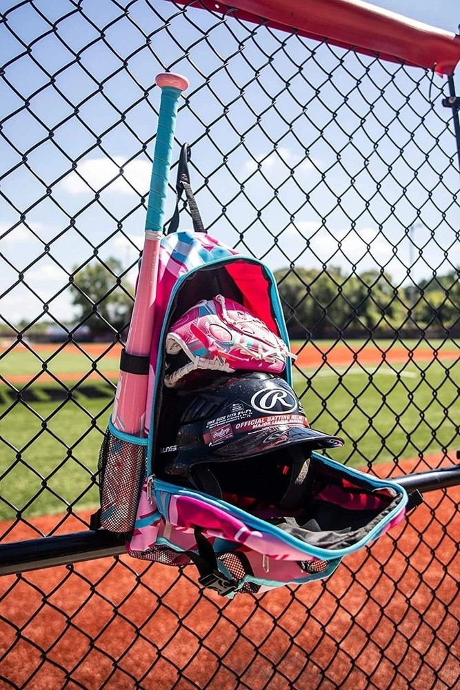 Stylish Pink Backpack for Youth Baseball & Softball