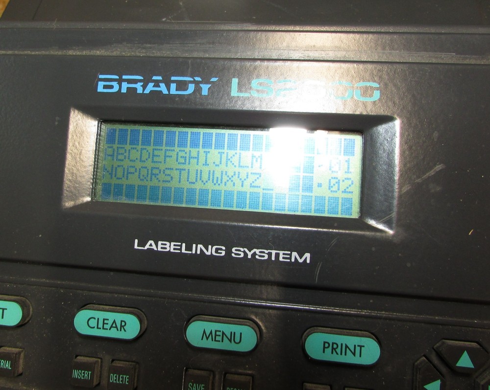 LOT Brady LS2000 Labeling System ID PRO Plus Wire Marker Printer Portable,Labels