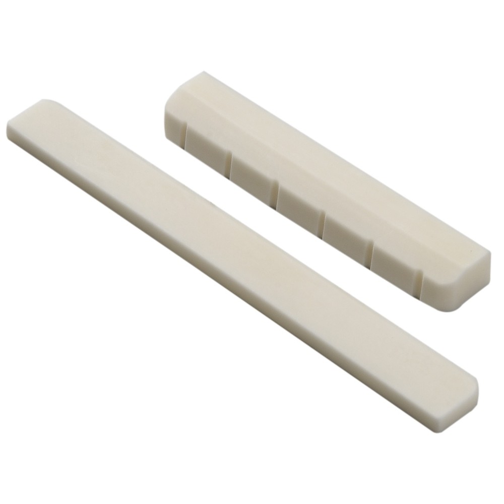 6 String Bone Classical Guitar Bridge Saddle And Nut Replacement Parts/80mm 52mm