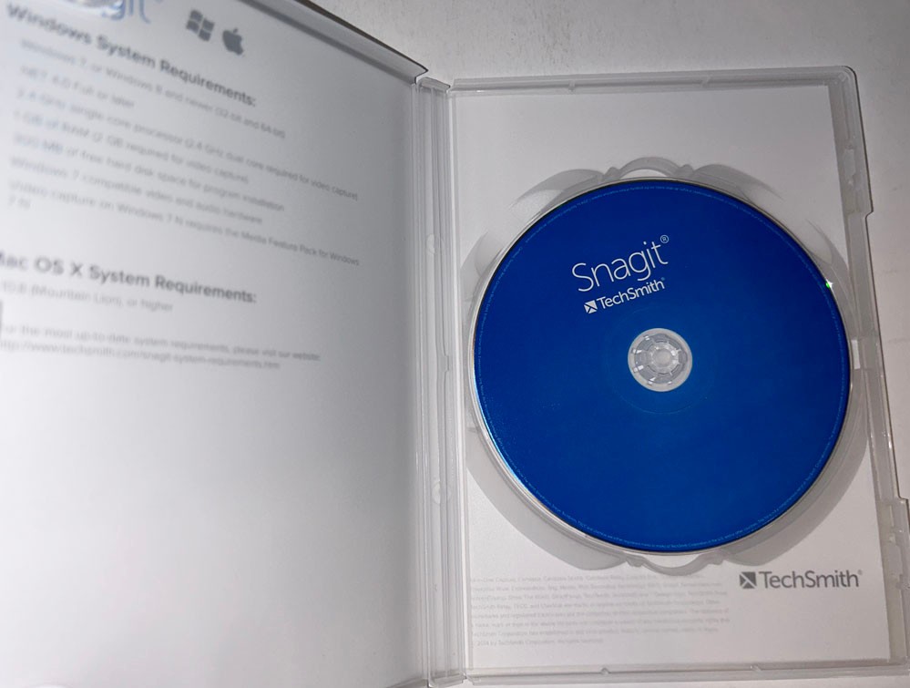 TechSmith Snagit Screen Capture & Video Creation CD Software. Windows 12! Mac 3!
