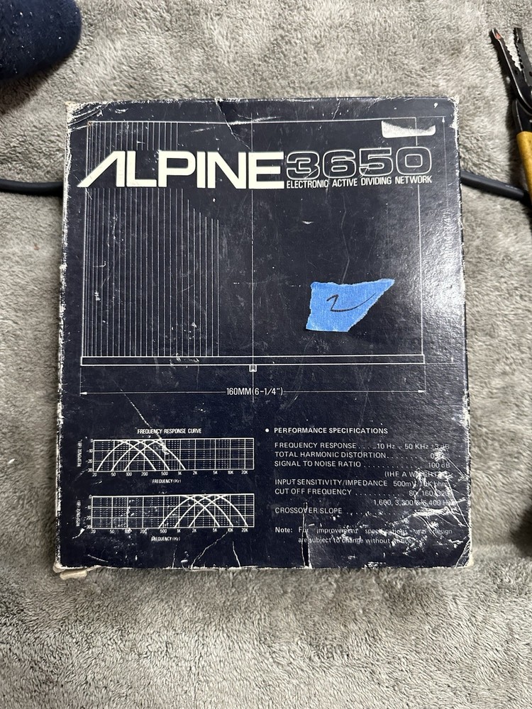 ALPINE Electronic Active Dividing Network Model 3650 Old School