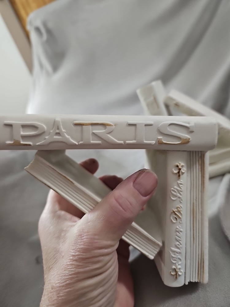 White Paris Bookends