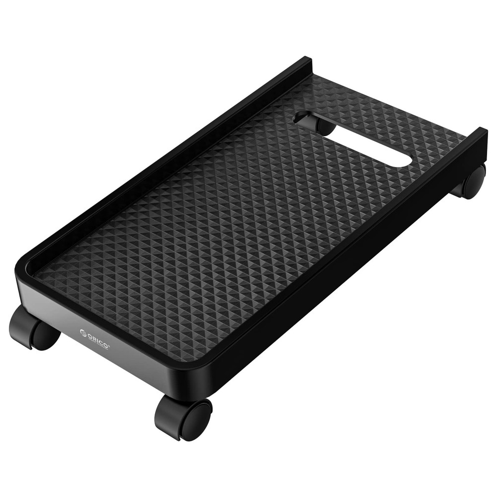 Computer Tower Stand, Mobile CPU Holder with 4 Caster Wheels Computer Tower S...