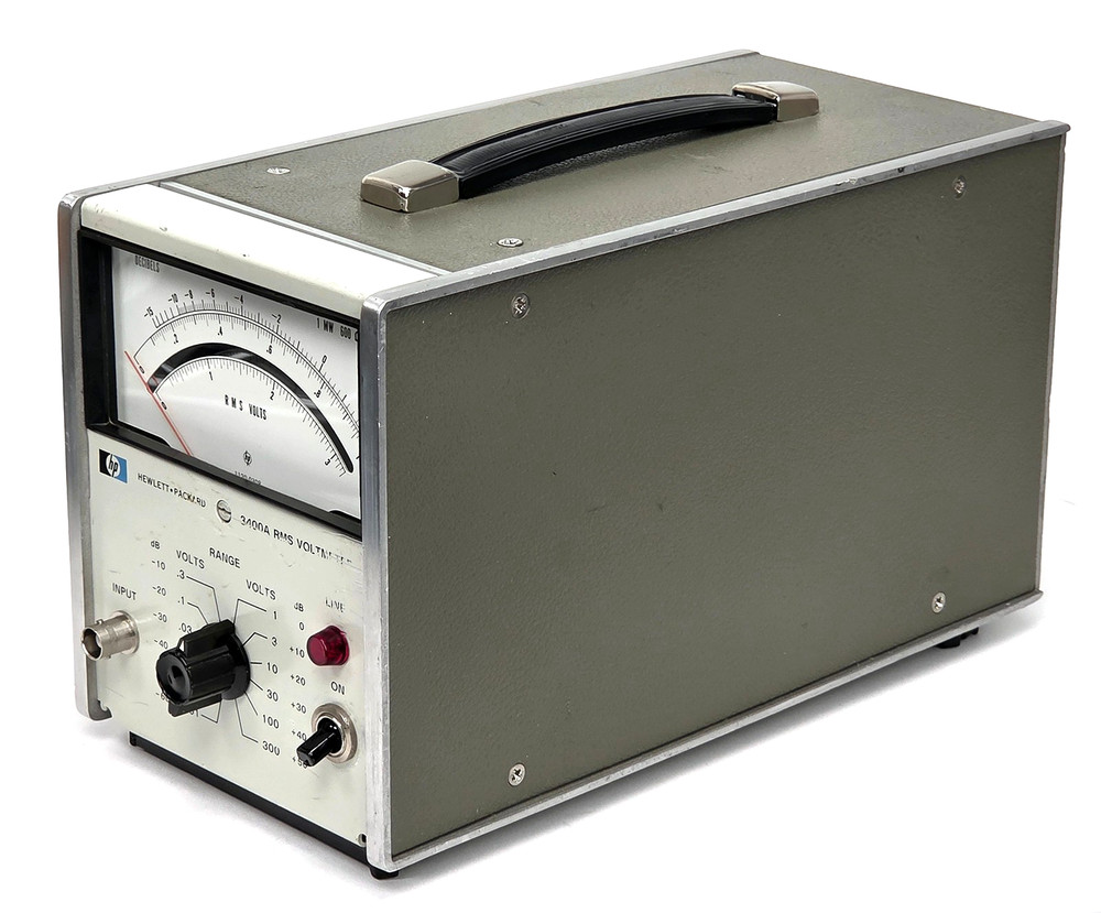 HP Keysight 3400A Analog RMS AC Voltmeter, opt.1 Tested, Working, Latest Version
