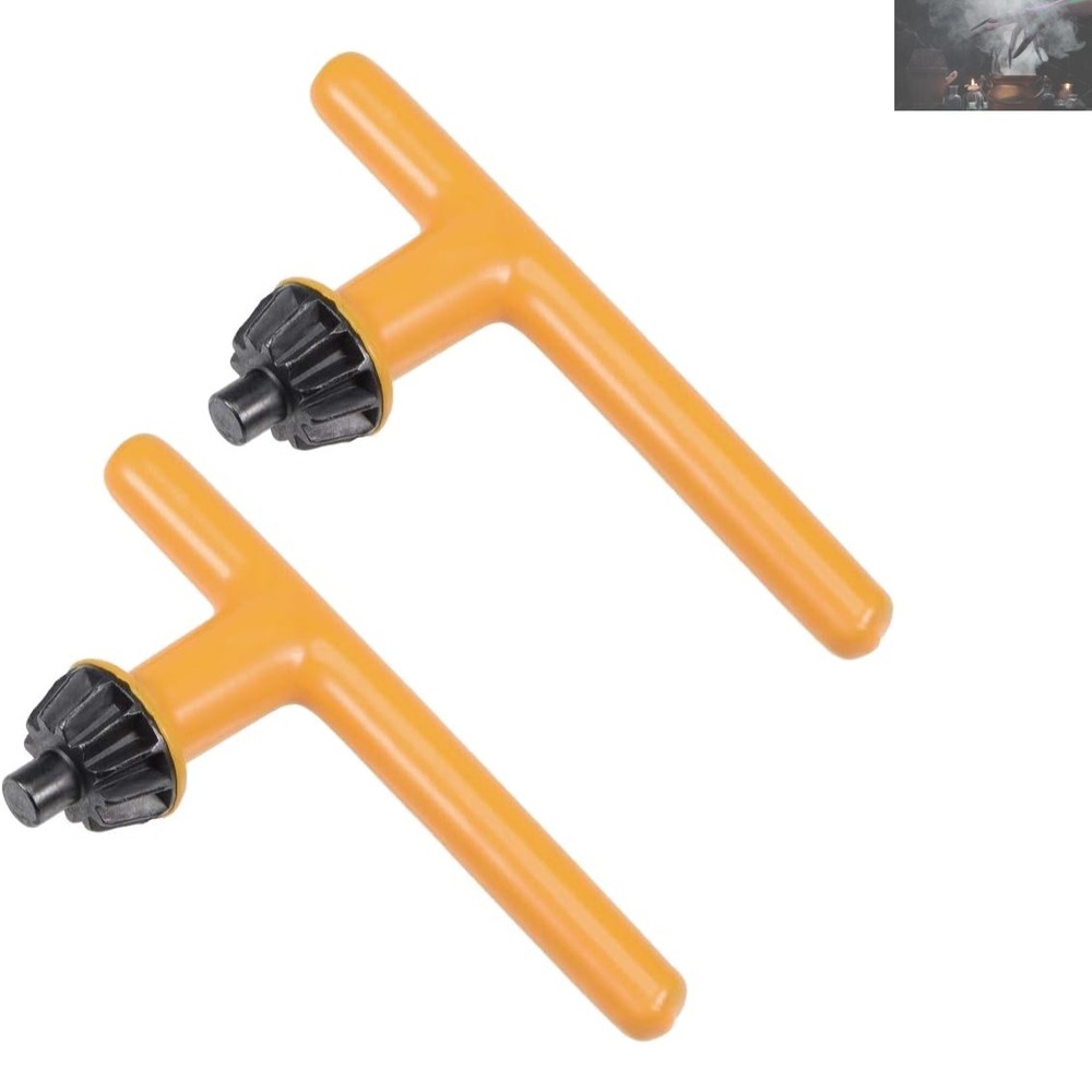 Versatile 2-Pack Drill Chuck Key - Secure 6mm Pilot for All Drilling Needs