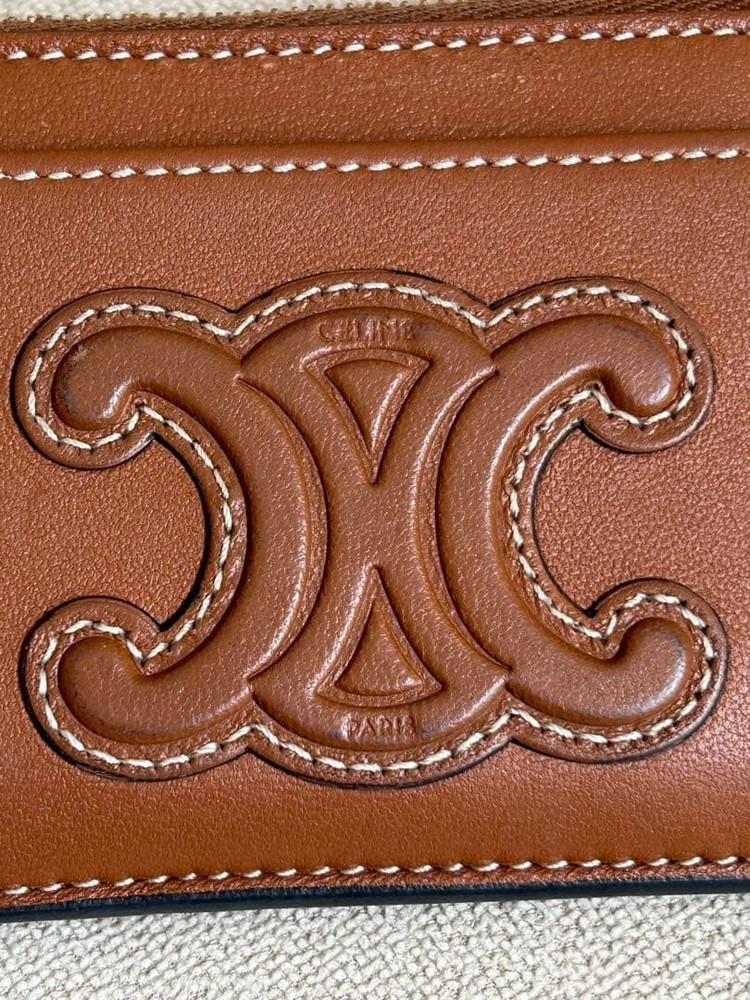 CELINE Triomphe Fragment Case Smooth Lambskin