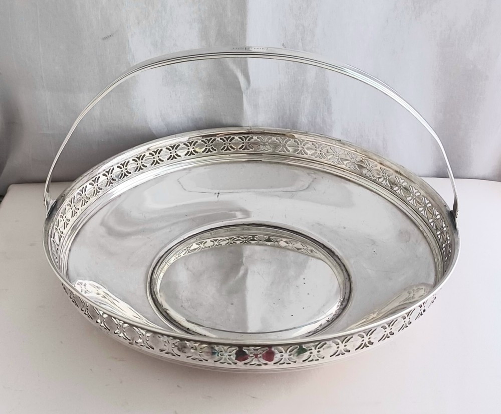 Tiffany & Co. Sterling 9" Pierced Basket Dated 1917