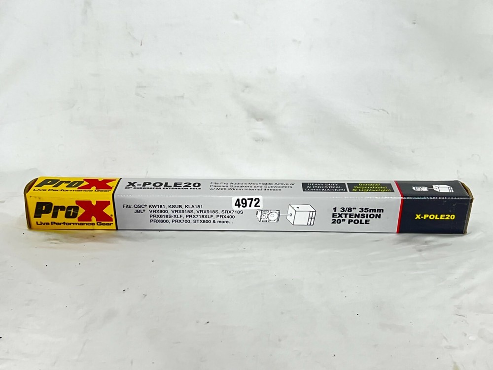Pro X X-Pole 20" Speaker Pole #4972 (One)