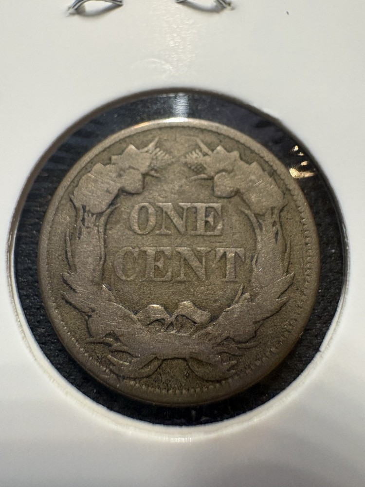 1857 Flying Eagle Cent - First Year Issue Small Cent - Circulated Historical Coi