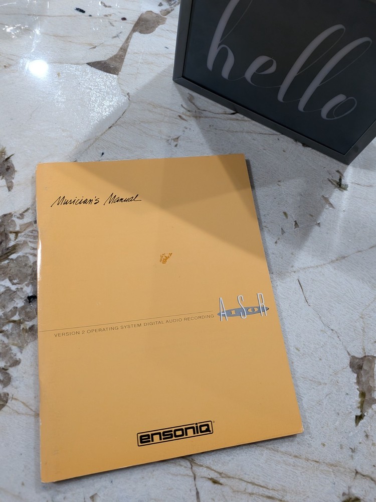 Ensoniq ASR 10 version 2 manual original