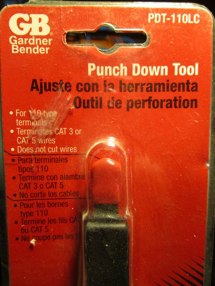 (2) Gardner Bender PDT-110LC Punch Down Tool