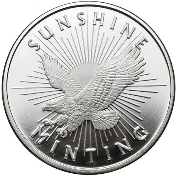 1/2 oz Sunshine Silver Round (New, MintMark SI)