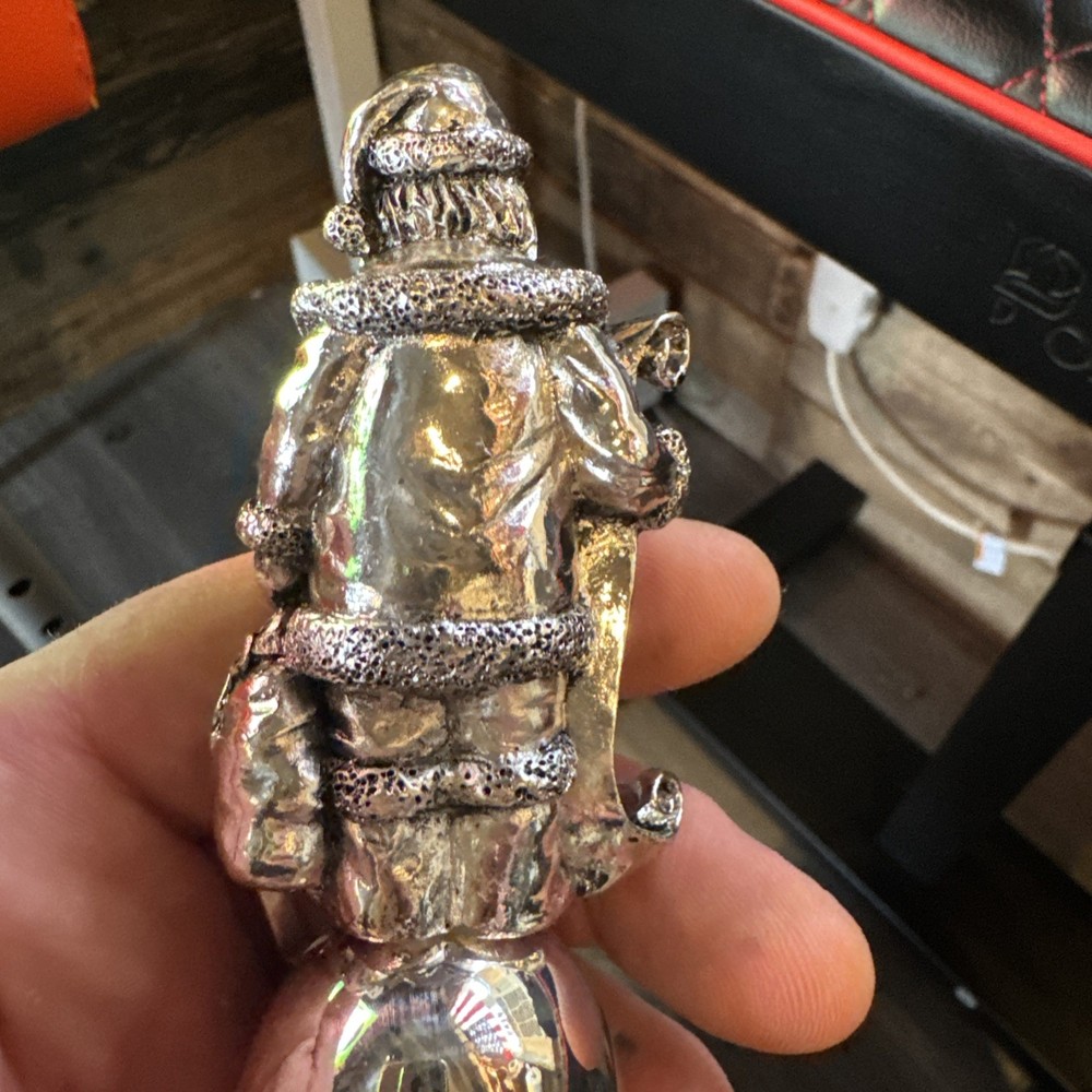 Living Quarters Santa Bell Silver Plated