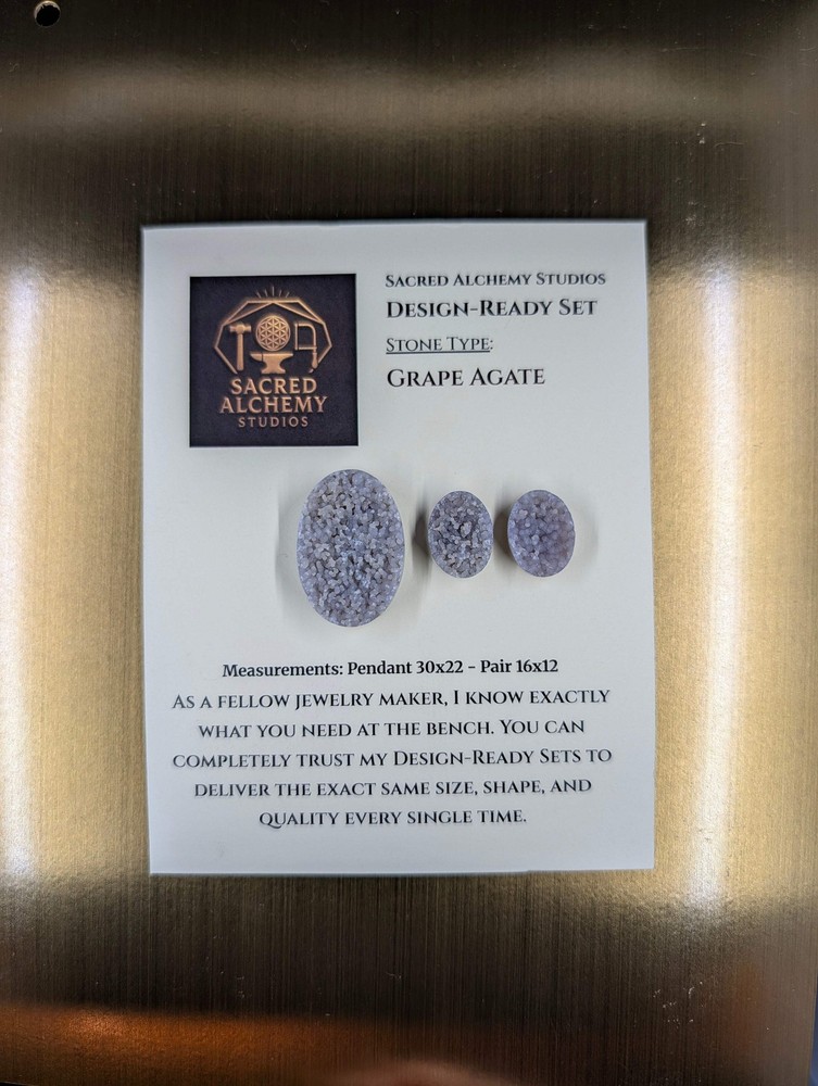 Oval Shape - Grape Agate - Botryoidal - Design-Ready Set