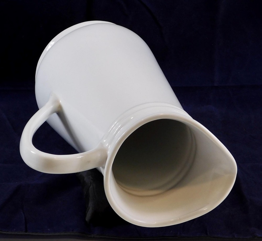 Pottery Barn "Great White" large White Porcelain Pitcher