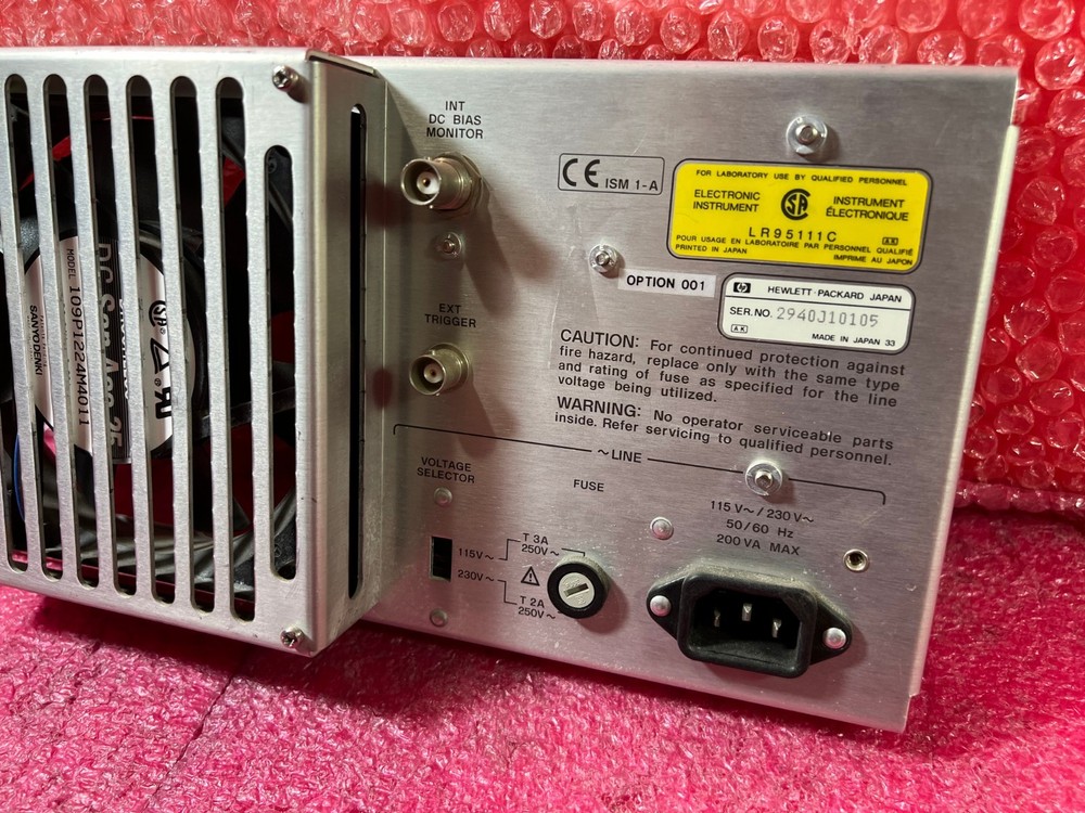 HP Agilent 4284A Precision LCR Meter Rear Panel