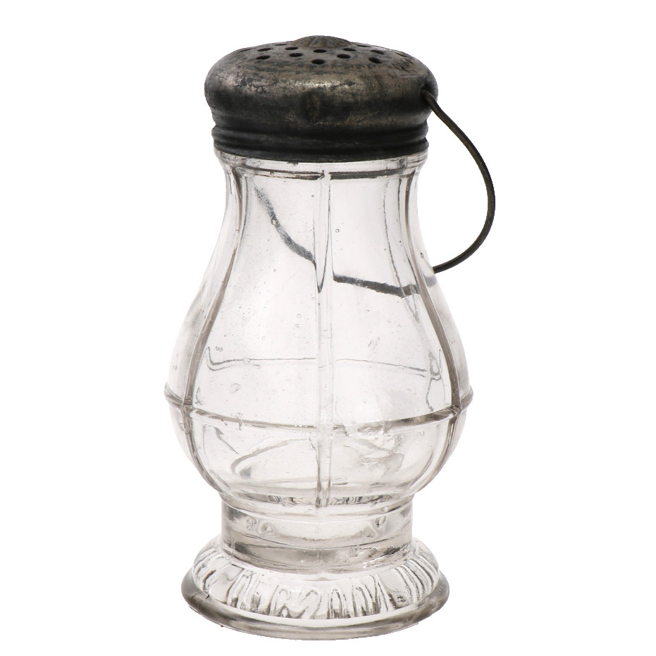 Pat 1904 EAPG Eagle Lantern Glass Base Candy Container / Salt Shaker 4 1/4" Tall