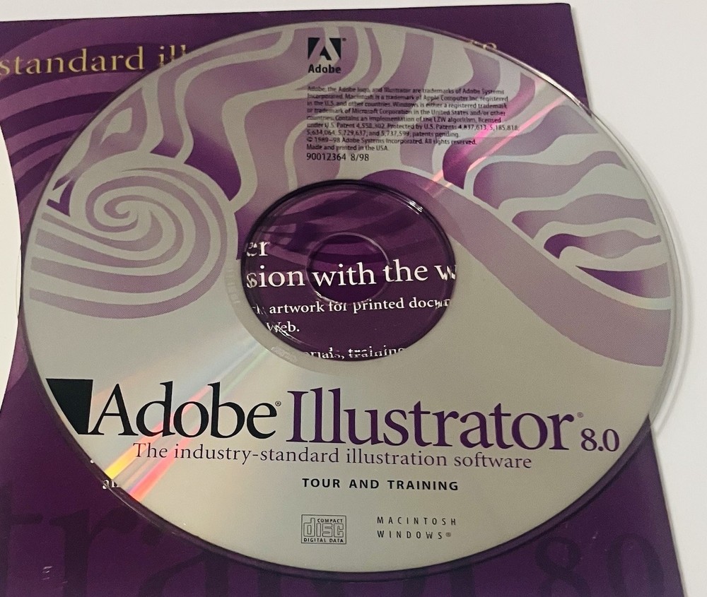 Adobe Illustrator 8.0 Upgrade (Macintosh) 2-Disc Set | Application + Training CD