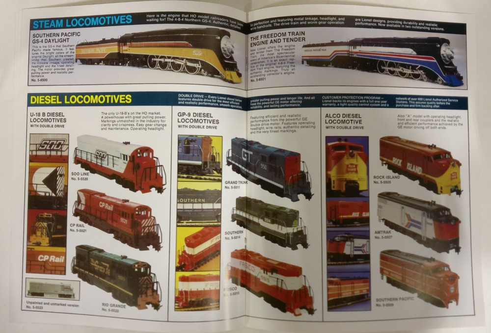 Vintage Lionel HO 1976 Catalog