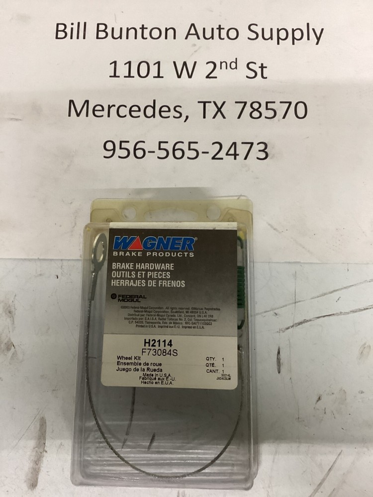NOS WAGNER H2114 Brake Self Adjuster Cable