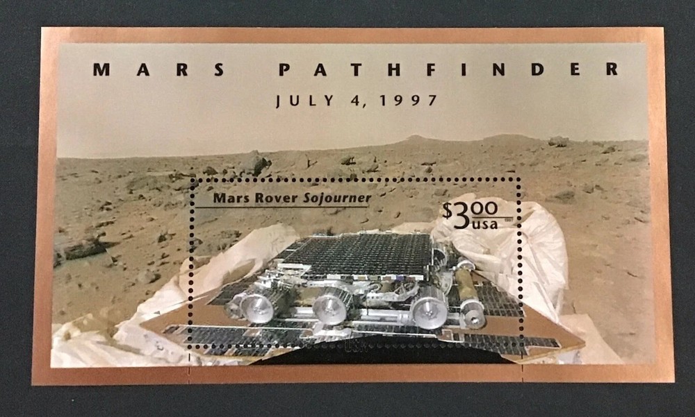 MARS ROVER SOJOURNER SOUVENIR SHEET #3178