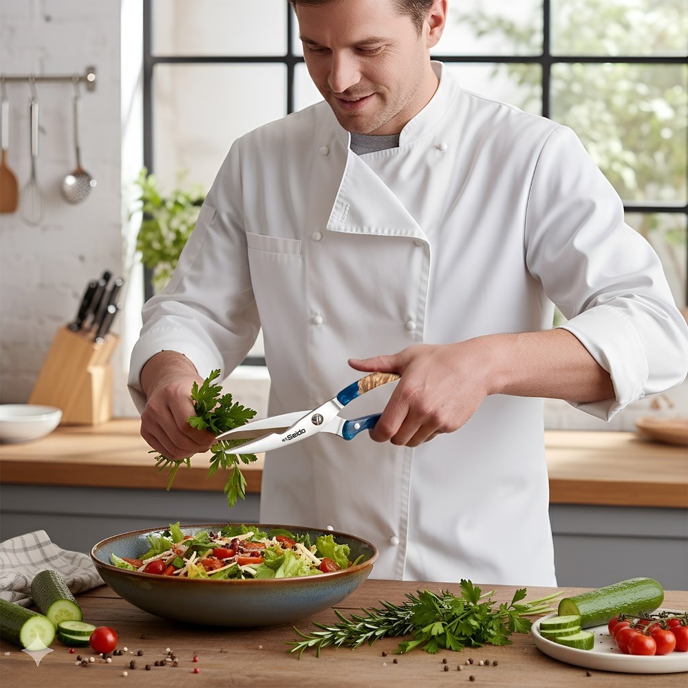 Executive 4" Heavy-Duty Kitchen Scissors – Premium Chef-Grade Power & Precision