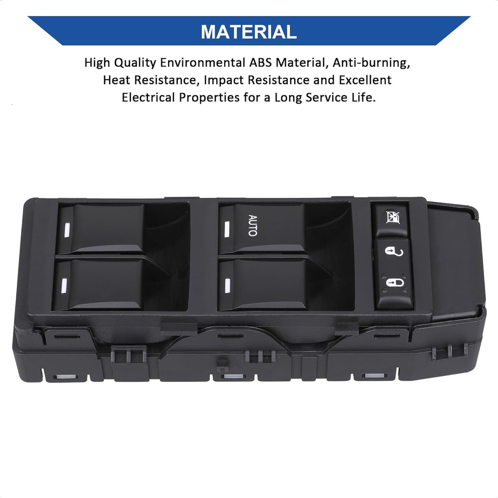 Obaee Power Window Switch Front Left Driver Side, Compatible with 2008-2013 Dodg