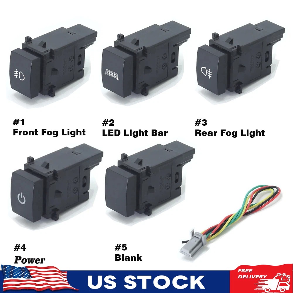 LED Dashboard Control Switch Button For Subaru Forester 2019-2025 WRX 2022-2025