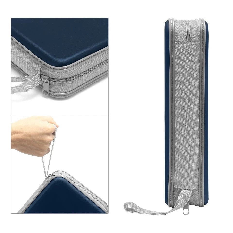 Siveit CD Case, DVD Case Holder 96 Capacity Hard 96 Capacity, Dark Blue