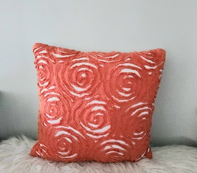 Pillowfort accent pillow coral color