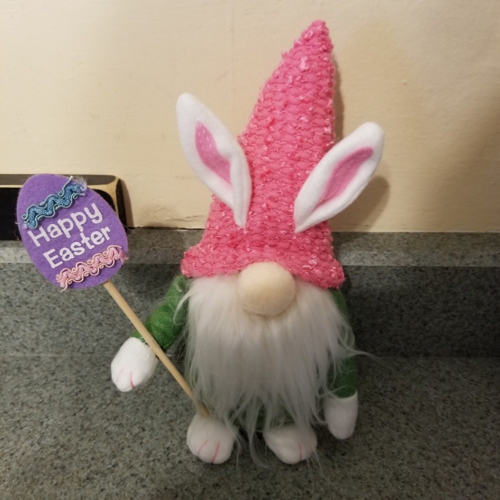 10" Easter Bunny Gnome Weighted Bottom