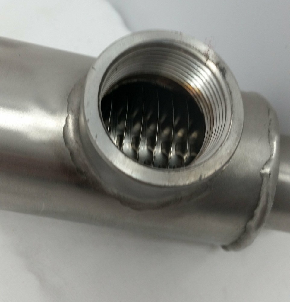 38" Single Wall Stainless Steel Tube and Shell Sidearm