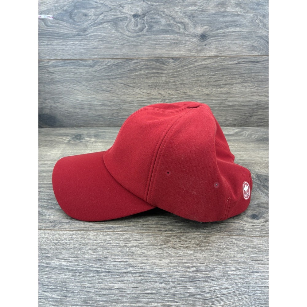 Lululemon Team Canada Baller Hat Soft Red Olympic Baseball Cap Adjustable