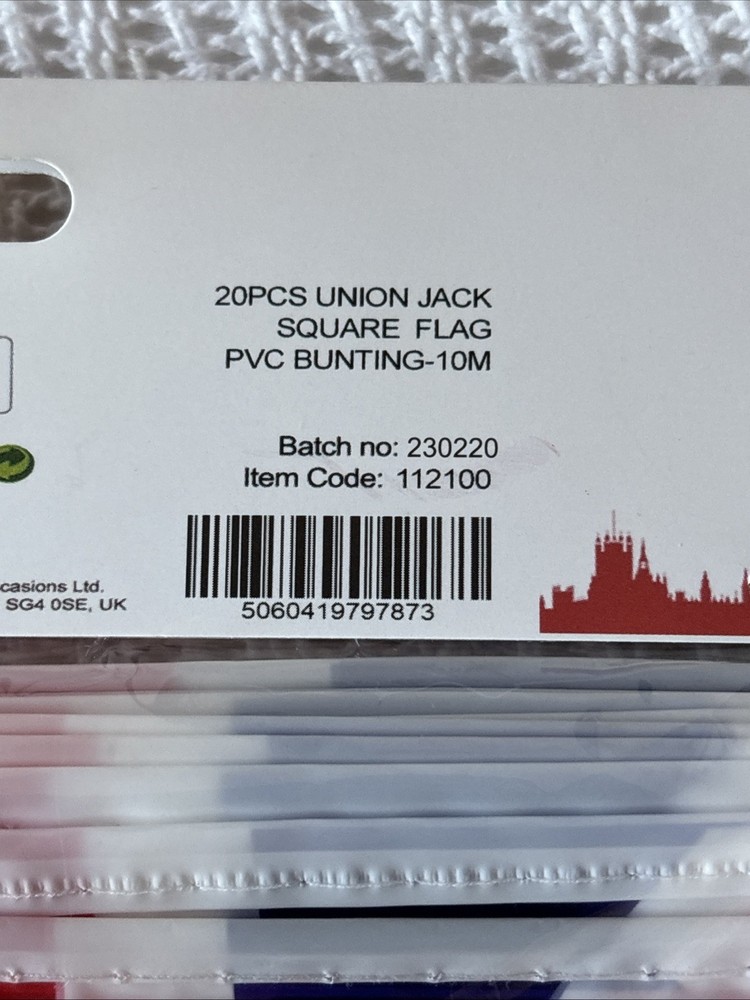 10m Union Jack PVC Bunting