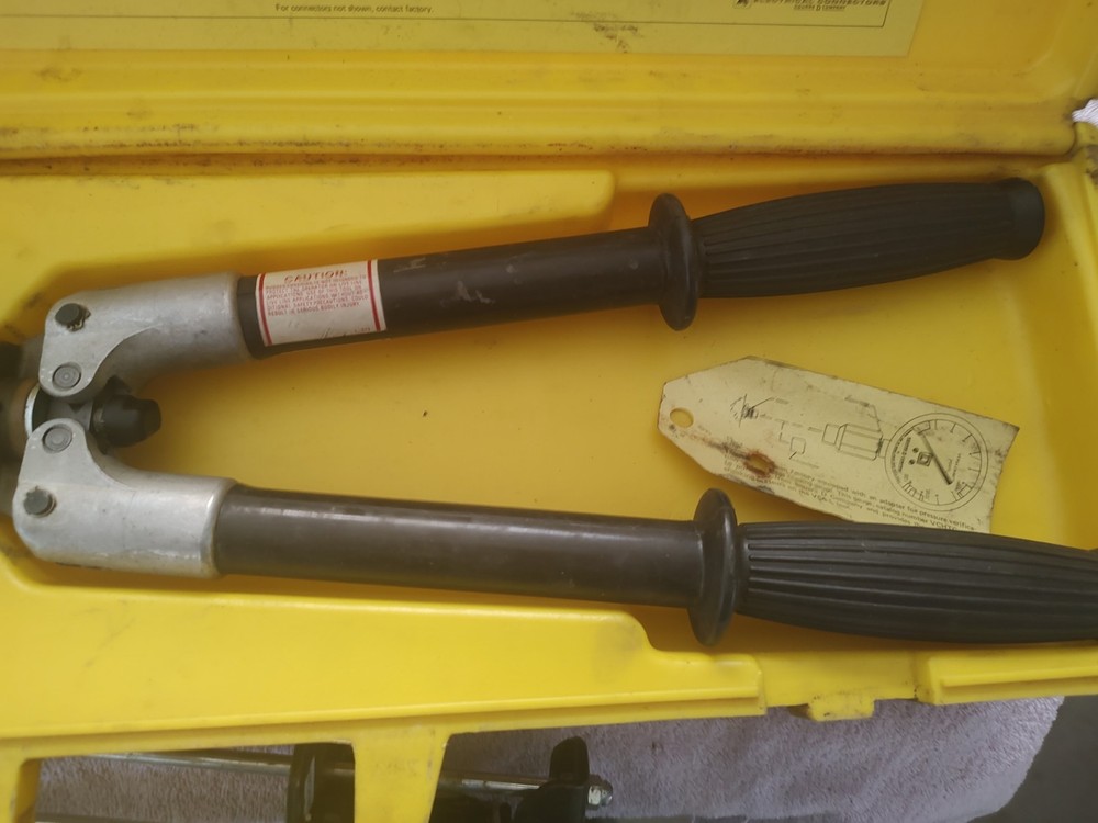 Square D VC6-L Hydraulic Compression Tool, Lug Crimping Tool