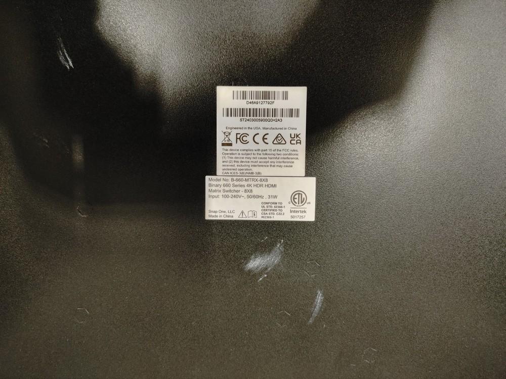 Binary B-660-MTRX 8x8