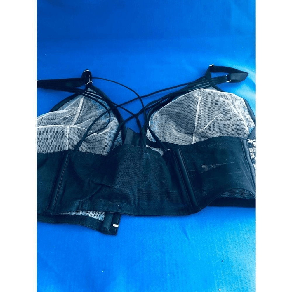 Triangle Mesh Bralette Bra Size XL soft material
